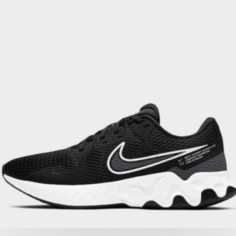 Nike Renew Ride 2 Shoes Black White Smoke Gray Men's Size 14